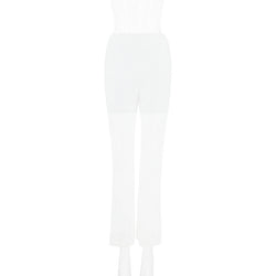 Lace Allure Straight-Leg Trousers