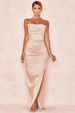Silky Allure Split Maxi Dress