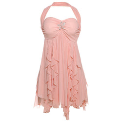 The "Summer Siren" Halter Mini Dress
