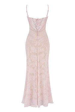 The "Midnight Bloom" Lace Maxi