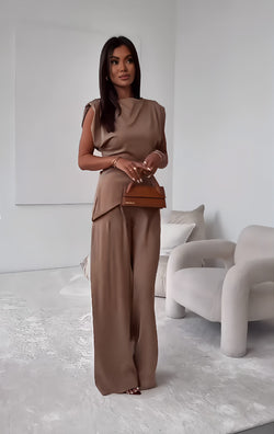Title: Asymmetric Top & Trouser Set