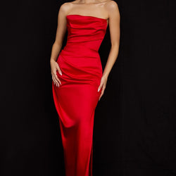 Silky Allure Split Maxi Dress