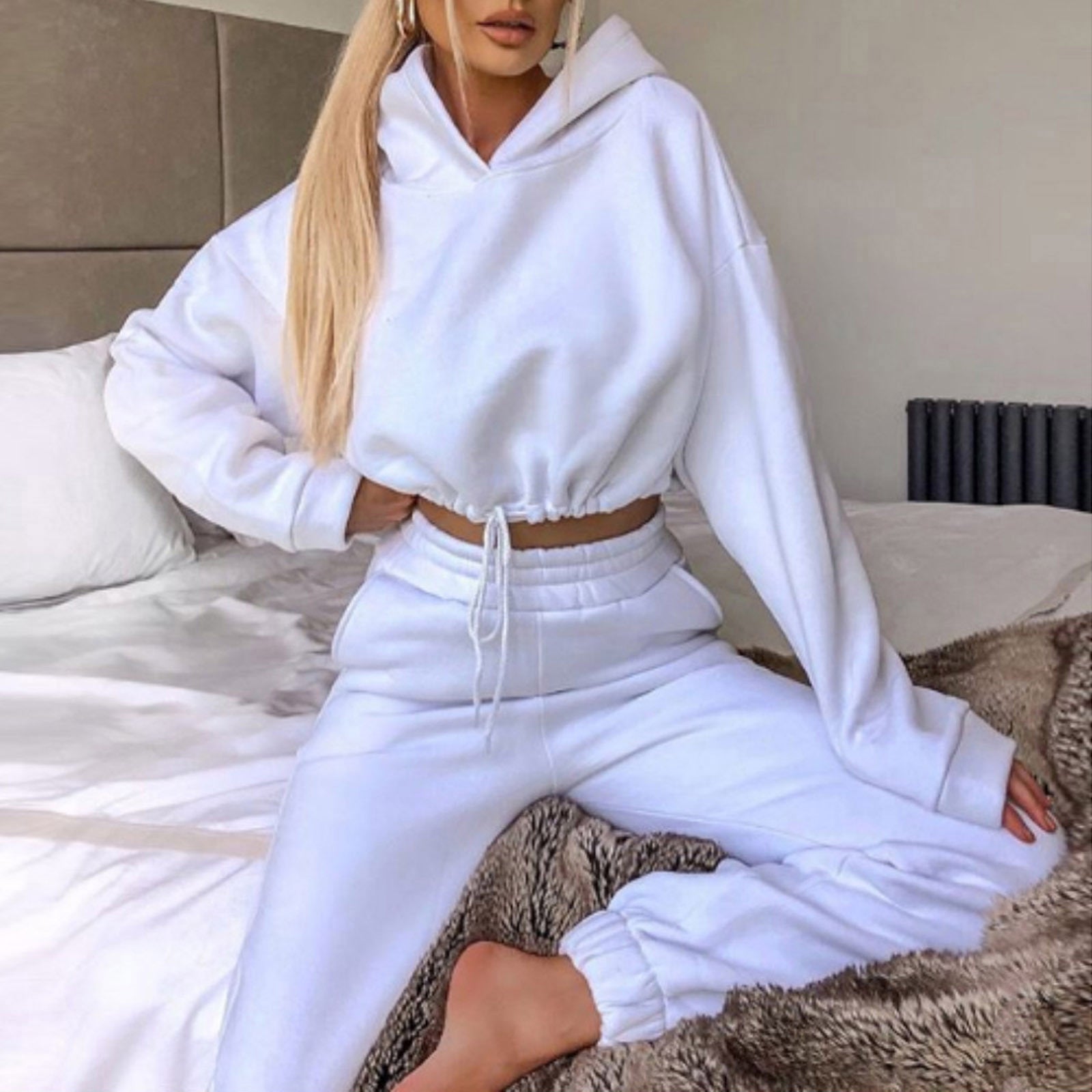Sporty Chic Hoodie & Pants Set