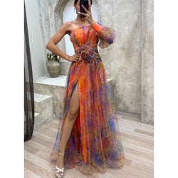 The "Tidal" Mesh Maxi Dress
