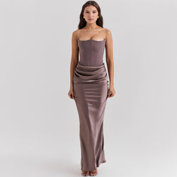 The "Midnight Glamour" Bandeau Maxi