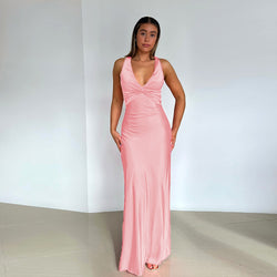 The "Satin Siren" Slim Fit Dress