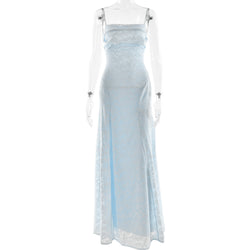 The "Chiffon Serenity" Backless Dress