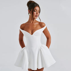 Empowered Elegance Solid Bodycon Mini Dress