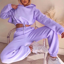 Sporty Chic Hoodie & Pants Set
