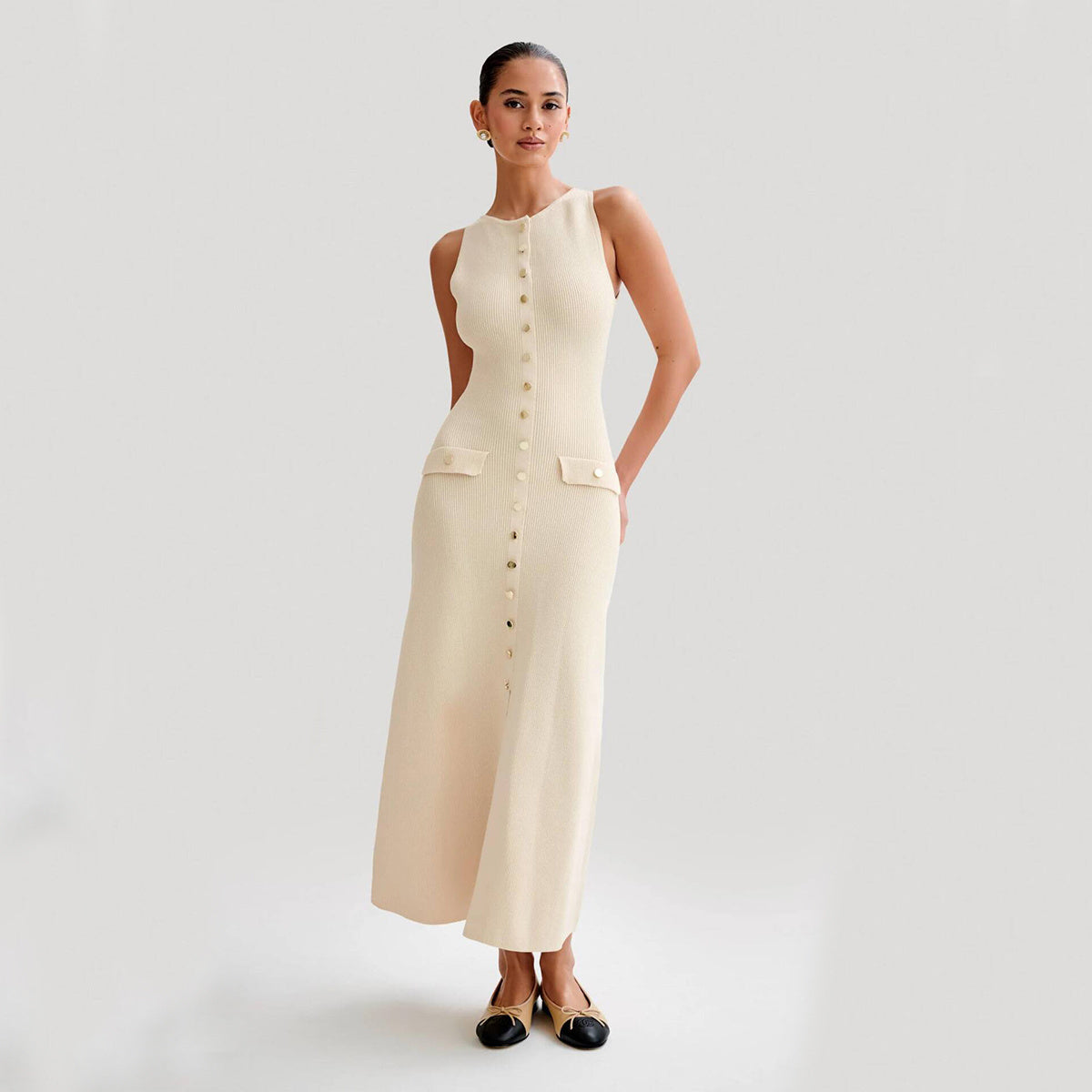 The "Chic Knit" Sleeveless Dress