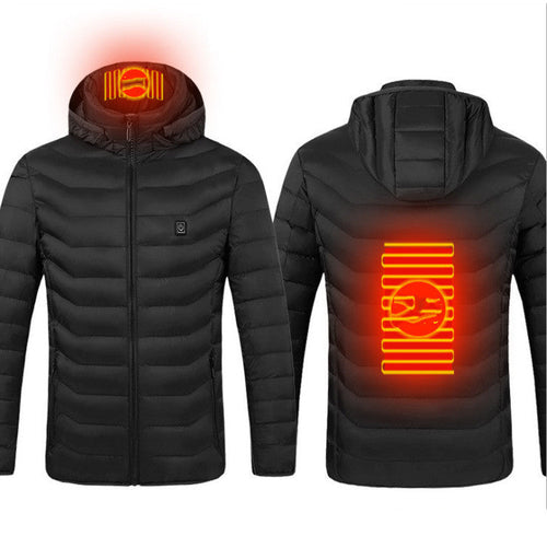 New Heated Jacket Coat USB Electric Jacket Cotton Coat Heater Thermal