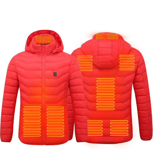 New Heated Jacket Coat USB Electric Jacket Cotton Coat Heater Thermal