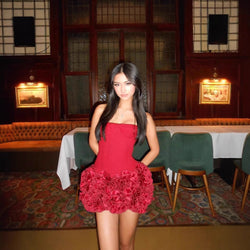 The "Celebrity Glam" Tube Top Mini Dress