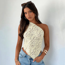 Lace & Allure Asymmetrical Top