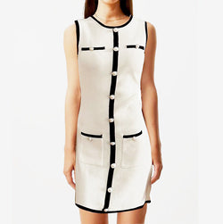 Sleek & Simple Button-Front Mini Dress