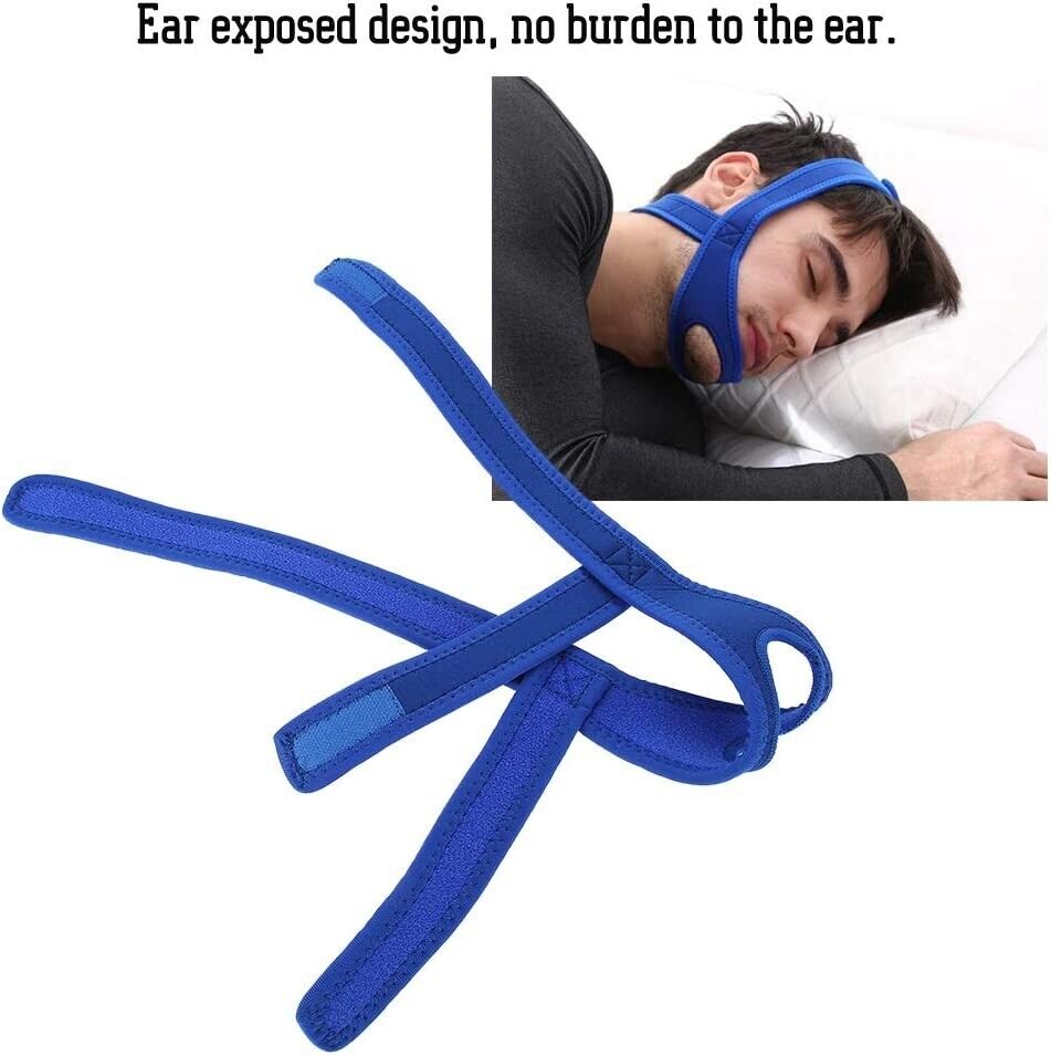 Snore Stop Anti Snoring Chin Strap Sleep Apnea Belt Snoreless Sleep