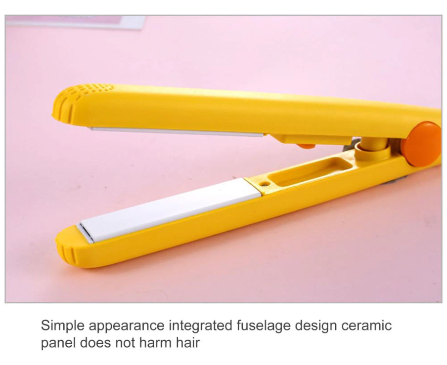 Mini Portable Hair Iron Hair Straightener Curler Professional Hair