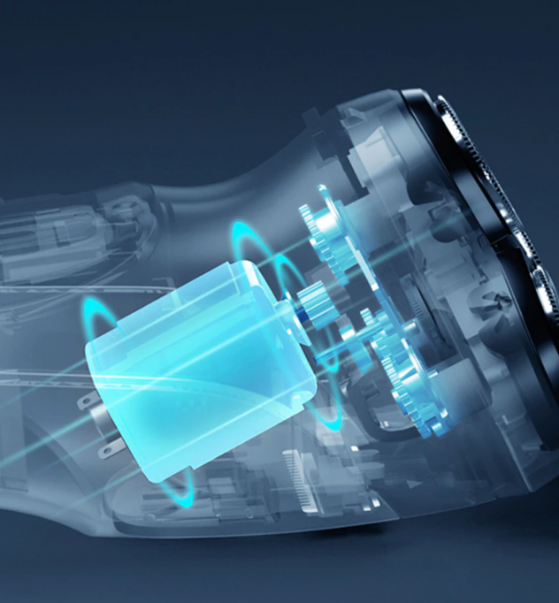 Men's Razor Rotary Waterproof Electric Shaver Pop-Up Trimmer Wet Dry