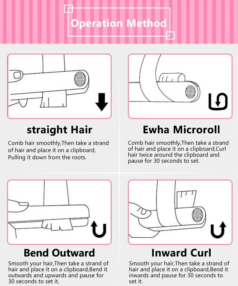 Mini Portable Hair Iron Hair Straightener Curler Professional Hair