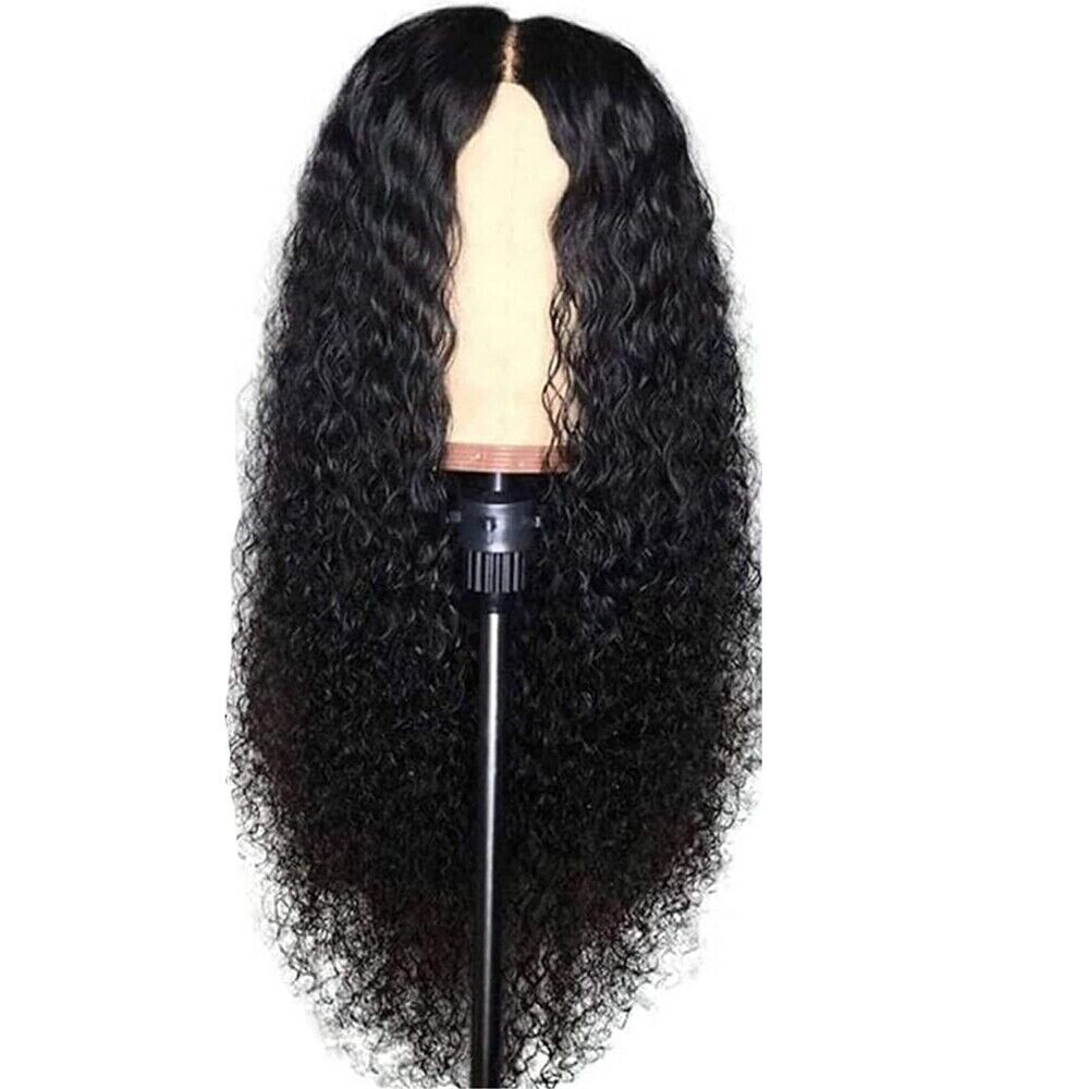 AA Hair Front Wig Womens Brazilian Human Long Curly Lace Wavy Hair
