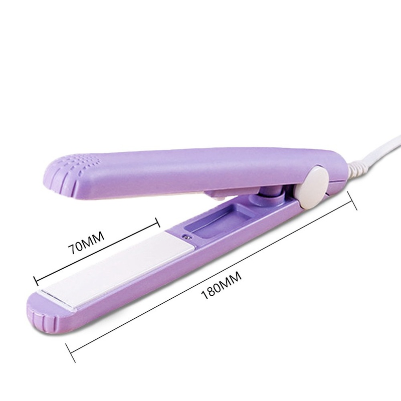 Mini Portable Hair Iron Hair Straightener Curler Professional Hair