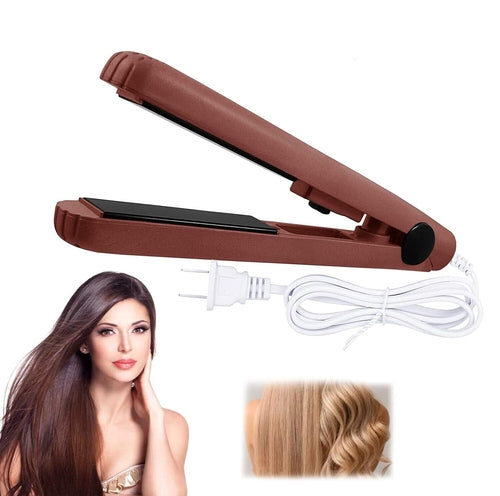 Mini Portable Hair Iron Hair Straightener Curler Professional Hair