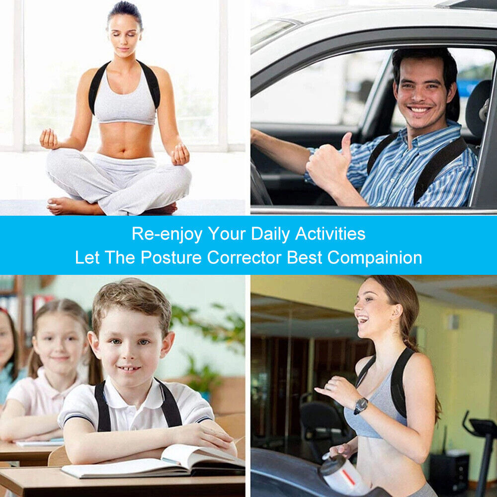 Posture Corrector Adjustable Back Brace Shoulder Support Clavicle Belt