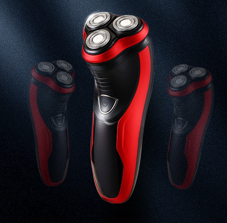 Men's Razor Rotary Waterproof Electric Shaver Pop-Up Trimmer Wet Dry
