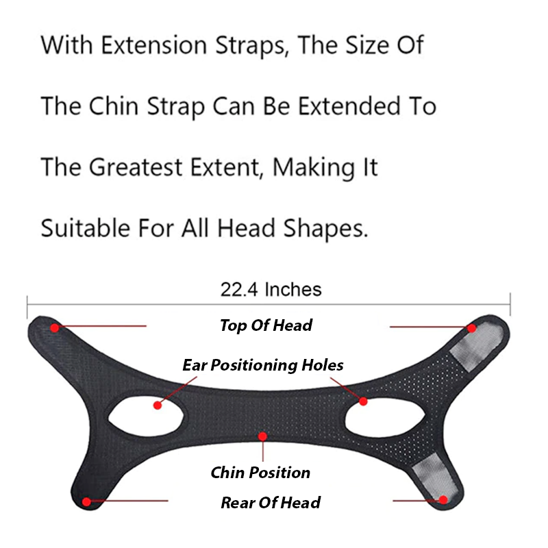 Anti Snoring Chin Strap Sleep Apnea Snore Stop Belt Snoreless Sleep