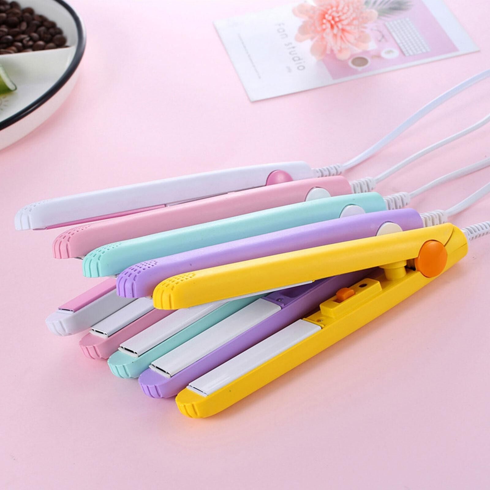 Mini Portable Hair Iron Hair Straightener Curler Professional Hair