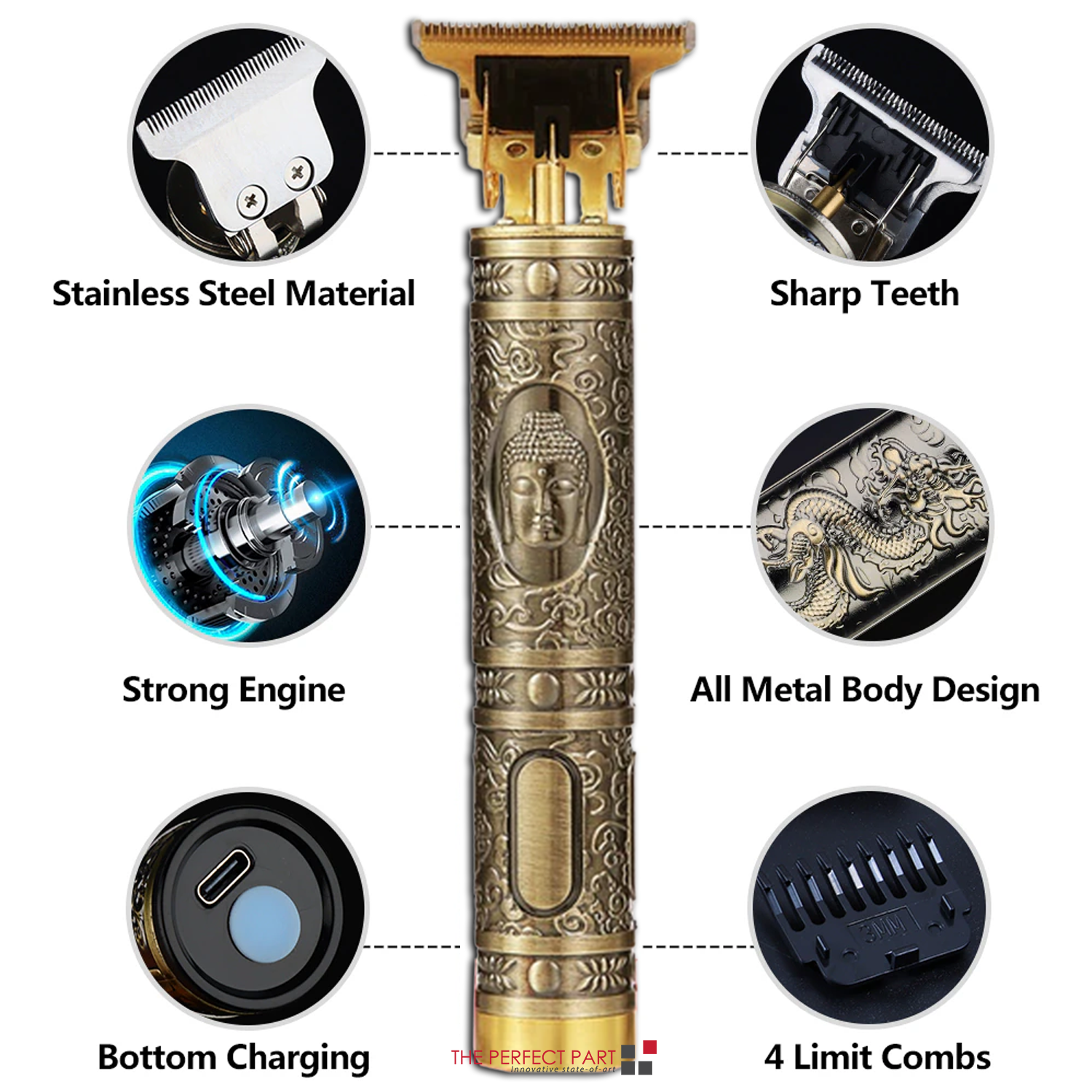 Professional Hair Clippers Trimmer Cutting Beard Cordless Barber