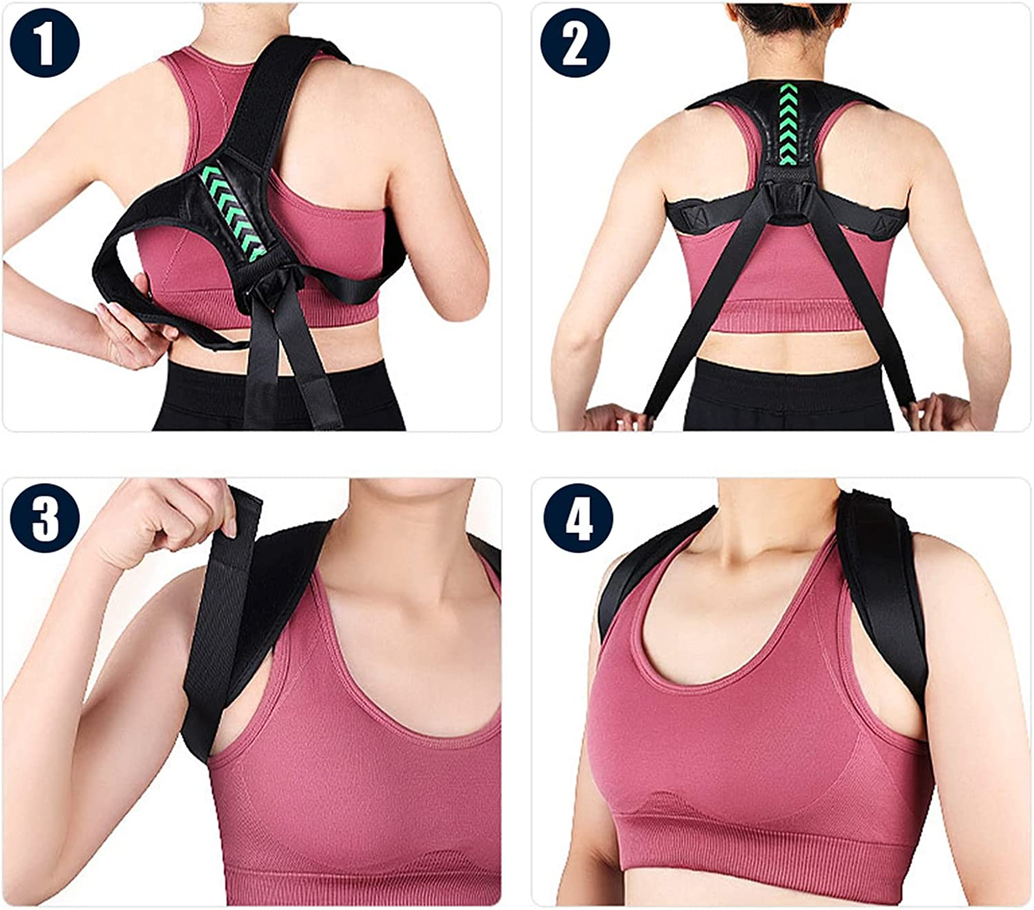 Shoulder Support Adjustable Back Pain Support Posture Corrector Brace
