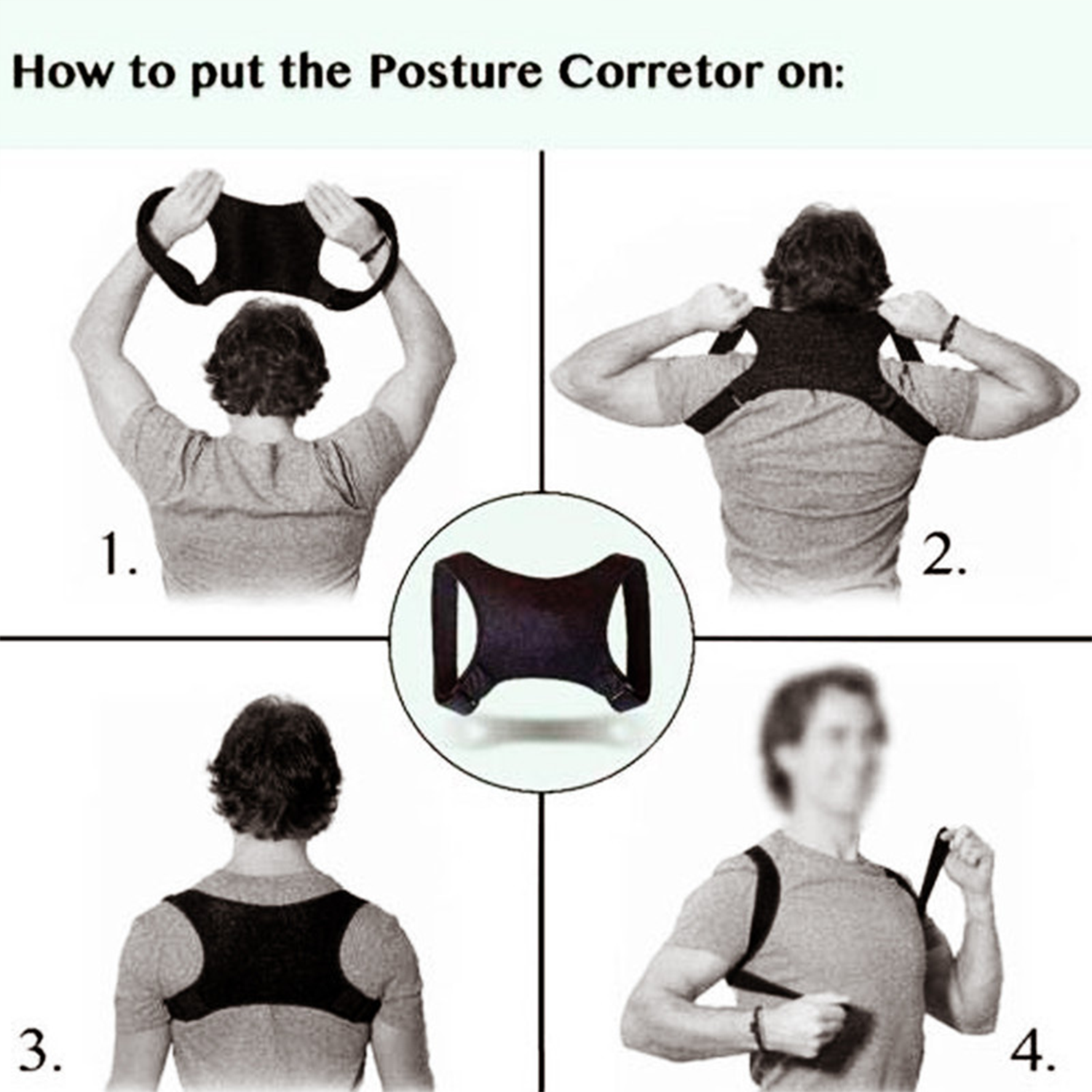 Adjustable Posture Corrector Back Shoulder Support Correct Brace Belt