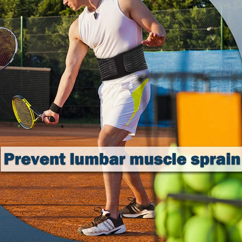 Lower Back Support Brace Lumbar Waist Belt Double Pull Breathable Belt