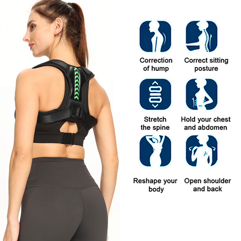 Shoulder Support Adjustable Back Pain Support Posture Corrector Brace