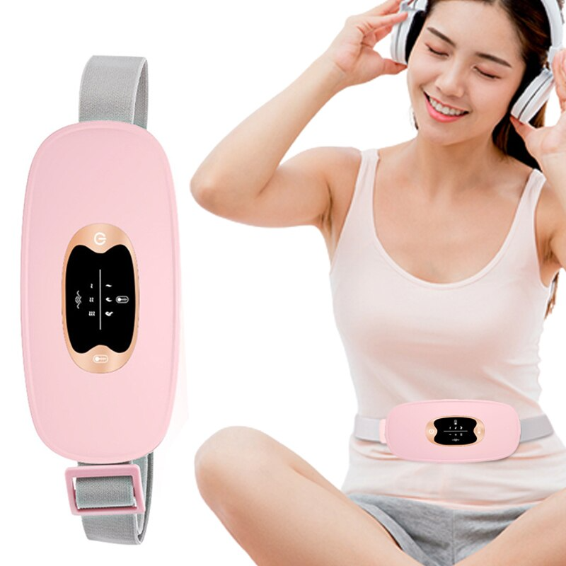 Electric Heating Menstrual Vibration Pad Belt For Period Pain Relief