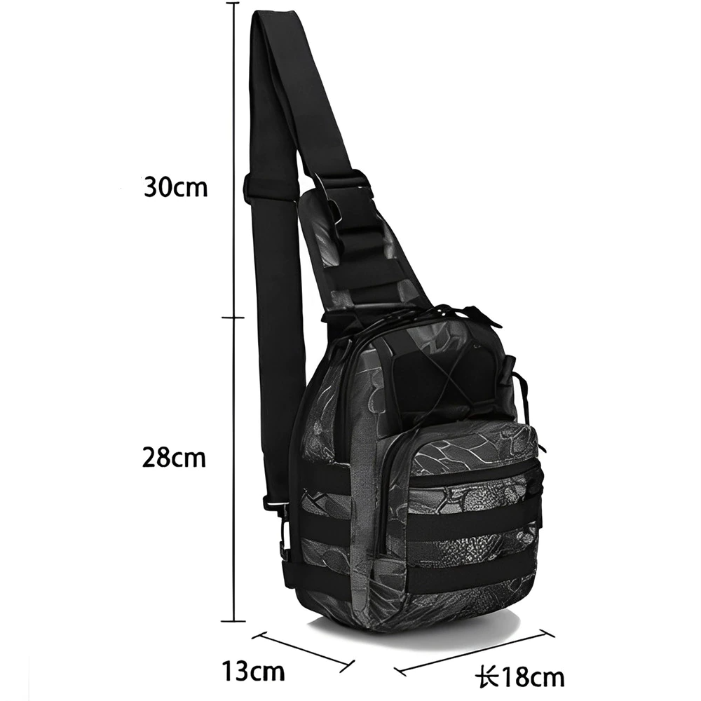 Mens Backpack Tactical Sling Shoulder Bag Molle Travel Chest Pack