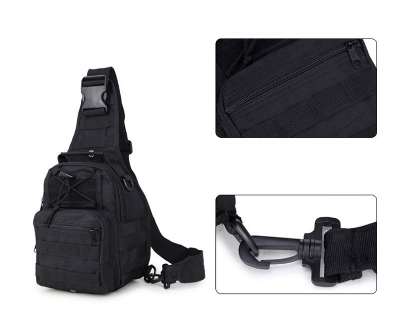 Mens Backpack Tactical Sling Shoulder Bag Molle Travel Chest Pack
