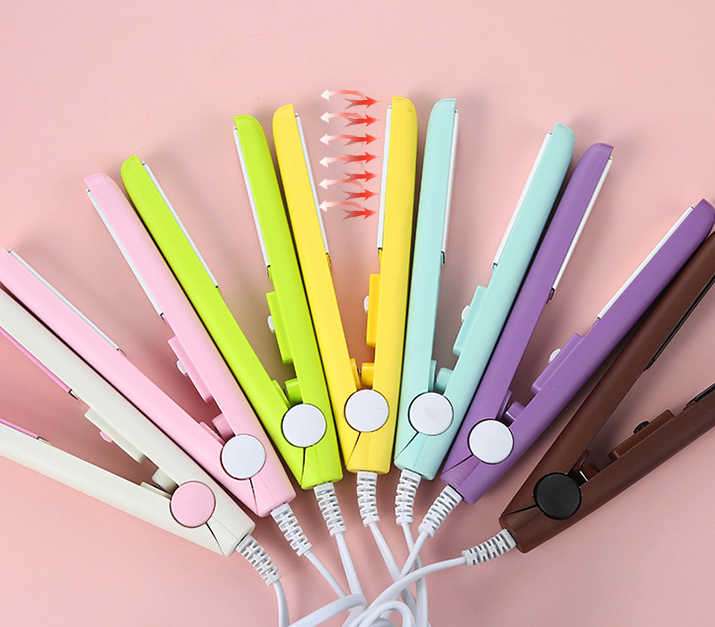 Mini Portable Hair Iron Hair Straightener Curler Professional Hair