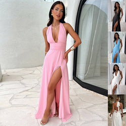 The "Siren" Halter Maxi Dress