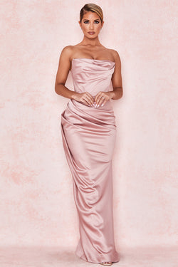 Silky Allure Split Maxi Dress