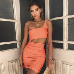 The "Chic Edge" One-Shoulder Mini
