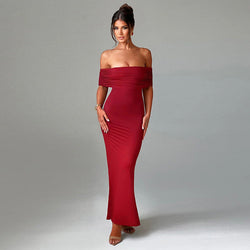 The "Elite Aura" Backless Gown