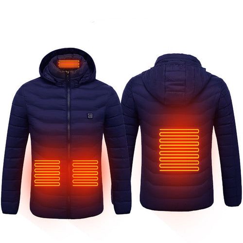 New Heated Jacket Coat USB Electric Jacket Cotton Coat Heater Thermal