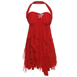 The "Summer Siren" Halter Mini Dress