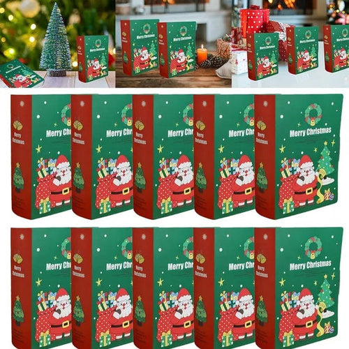 10 Pcs Christmas Candy Boxes Merry Christmas Santa Claus Xmas Tree