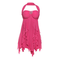 The "Summer Siren" Halter Mini Dress