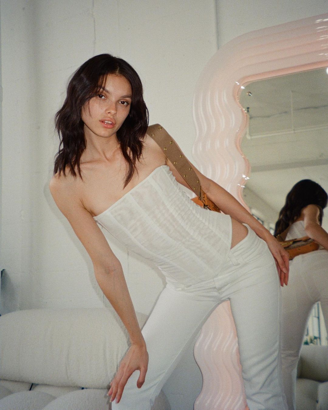 Mesh & Corset Tube Top