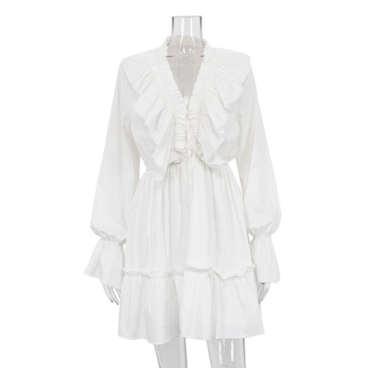 Ruffle & Flair Pleated Mini Dress