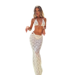 Coastal Cutout Bikini Cover-Up Set